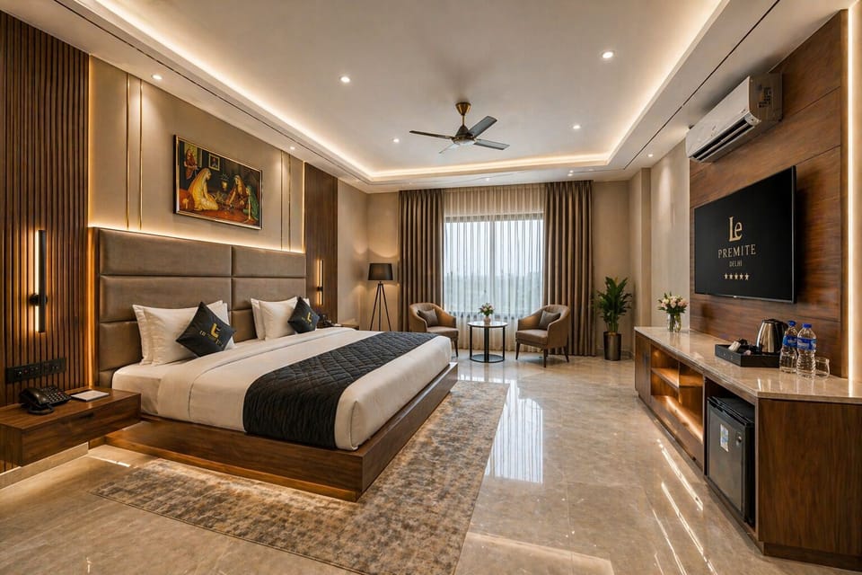 Premium Suite | Laptop workspace, iron/ironing board, free WiFi