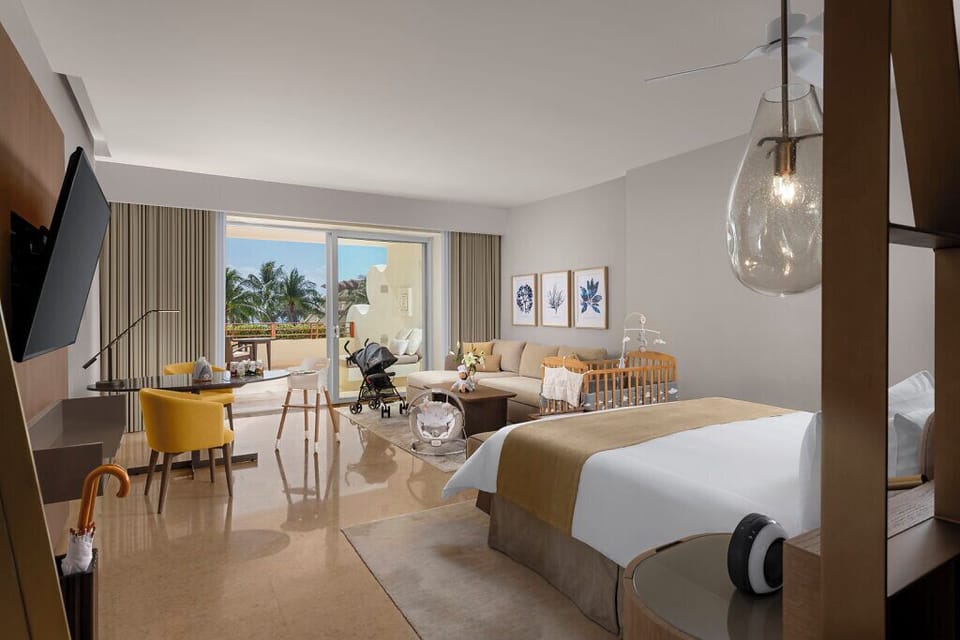 Premium bedding, down comforters, pillowtop beds, free minibar