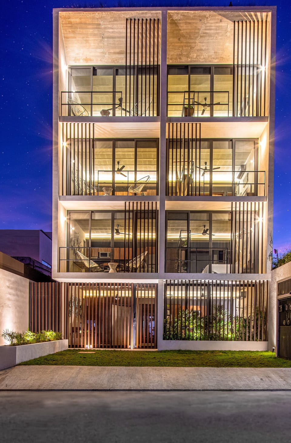 Front of property - evening/night