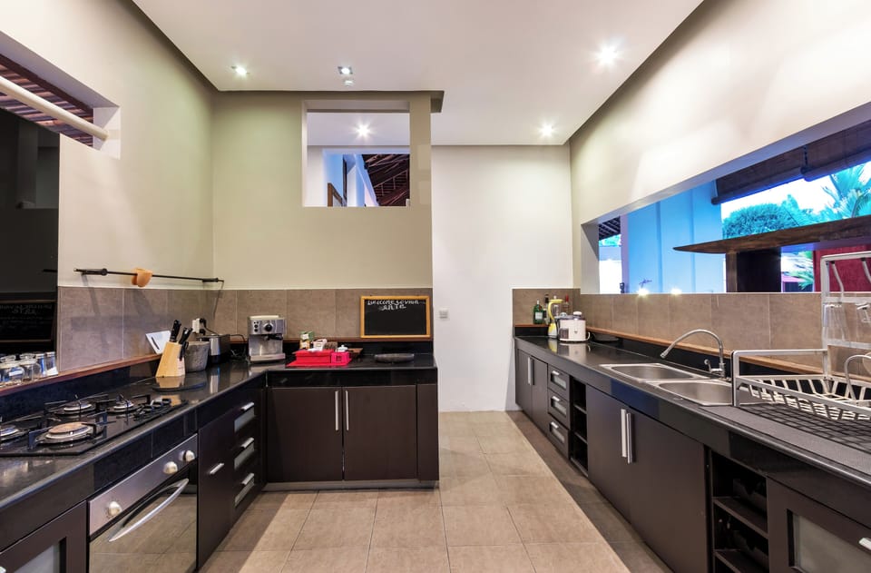 Villa, Private Pool | Private kitchen | Microwave, stovetop, coffee/tea maker, highchair