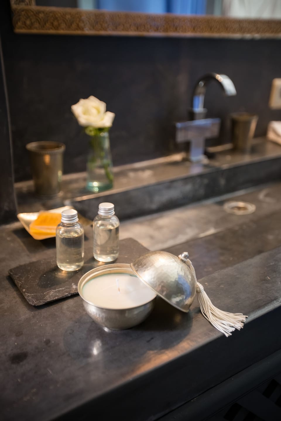 Senior Suite, Bathtub (Histoire D'o Côté ROMI) | Bathroom | Eco-friendly toiletries, hair dryer, bathrobes, slippers