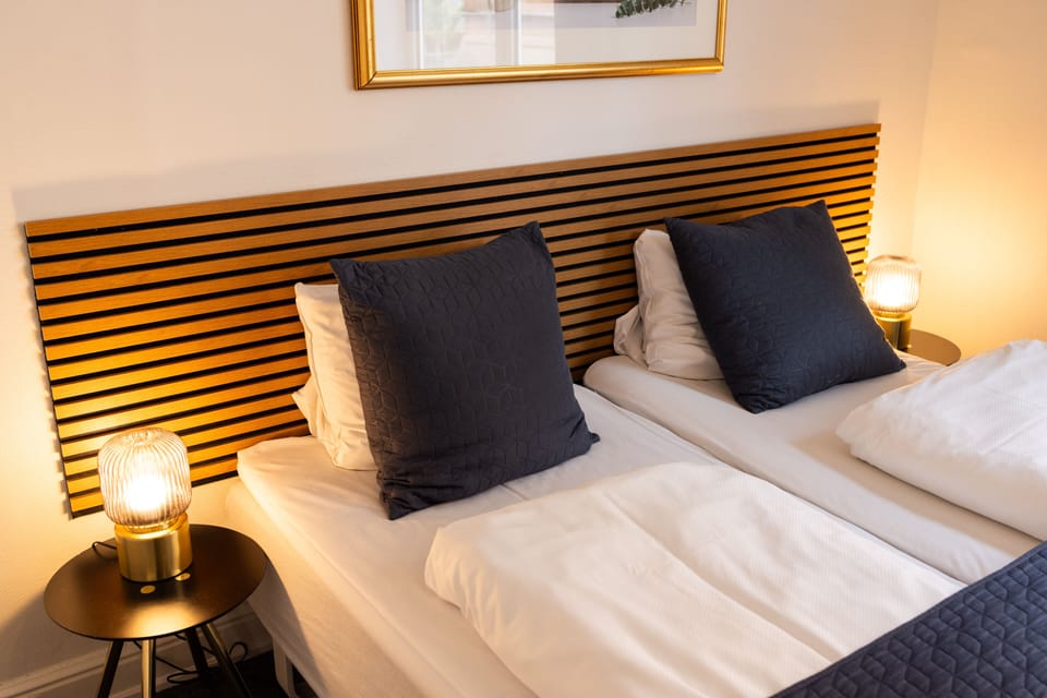 Standard Double or Twin Room | Desk, blackout drapes, iron/ironing board, cribs/infant beds