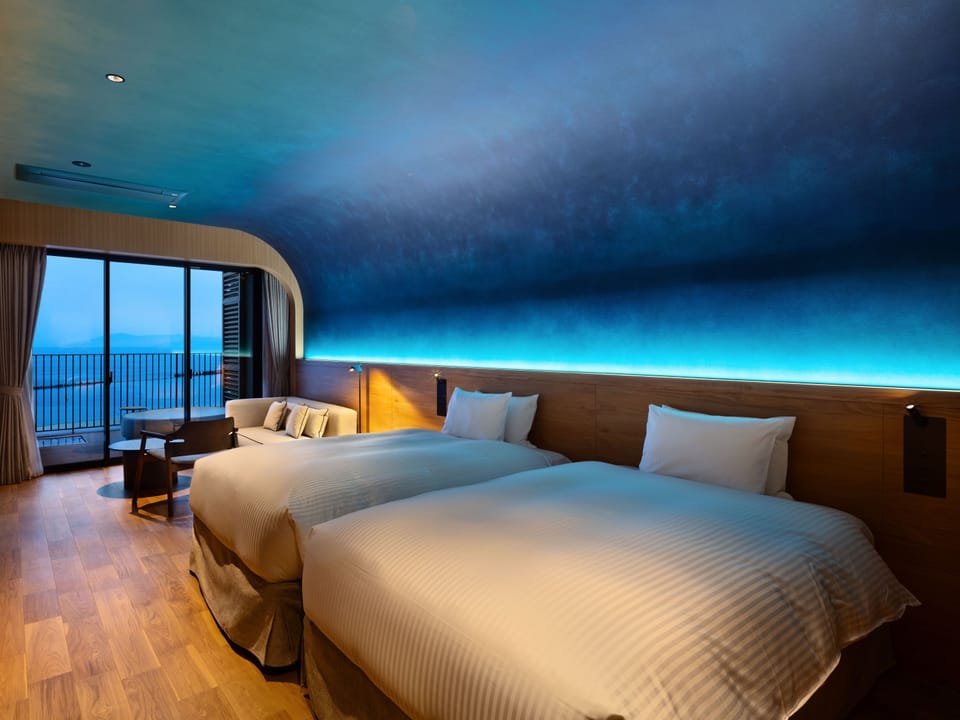 Premier Twin Room, Balcony, Ocean View (with Kobe Suma Sea World tickets) | In-room safe, blackout drapes, soundproofing