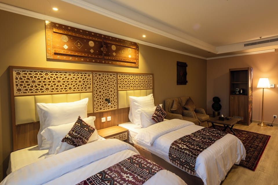 Luxury Twin Room, Multiple Beds, Private Bathroom | Premium bedding, desk, laptop workspace, iron/ironing board