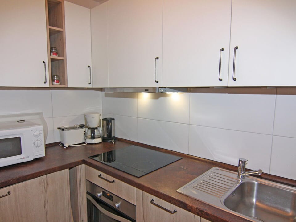 Apartment | Private kitchen | Electric kettle, toaster, highchair