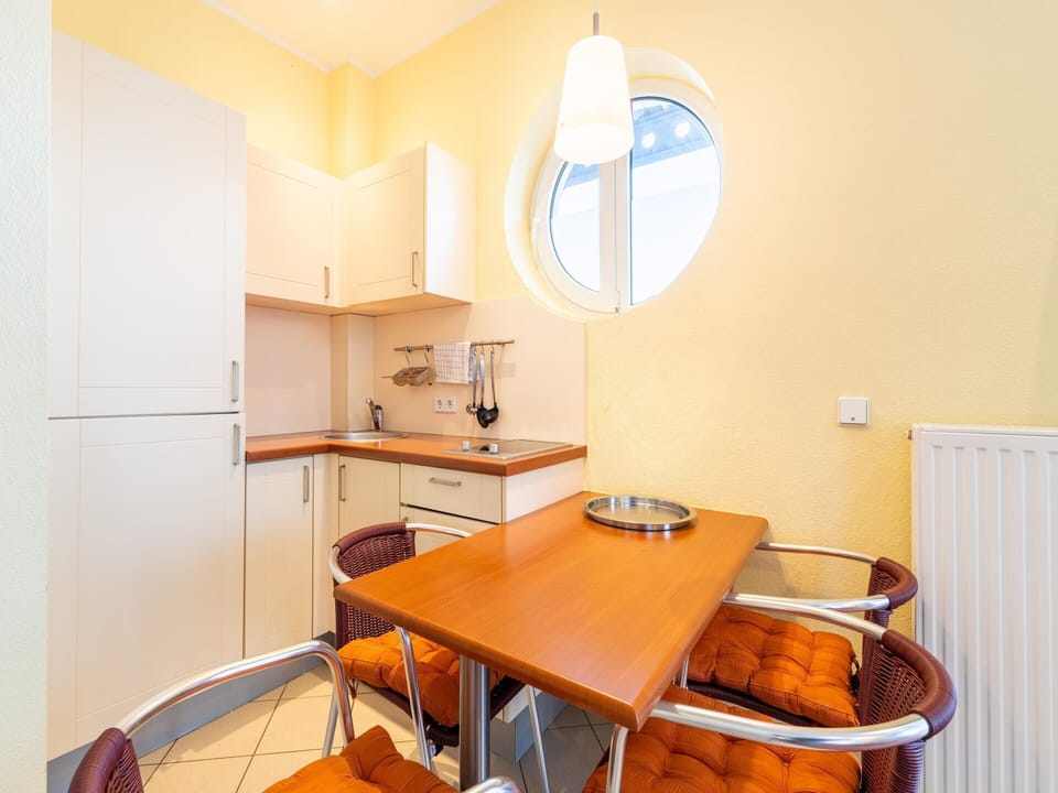 Apartment | Private kitchen | Electric kettle, toaster, highchair