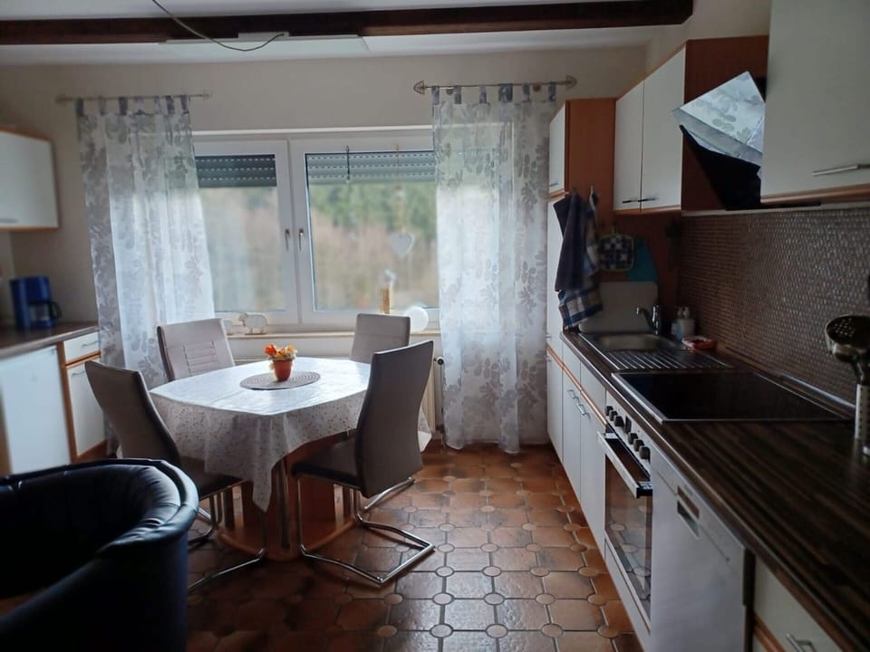Apartment | Private kitchen | Electric kettle, toaster, highchair