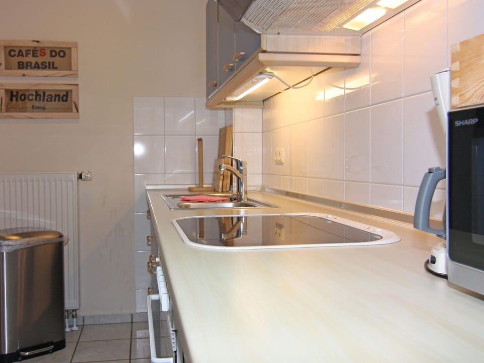 Apartment | Private kitchen | Electric kettle, toaster, highchair