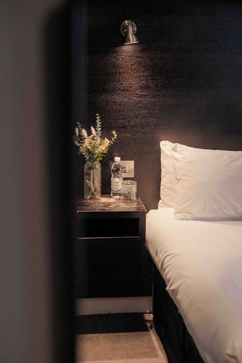 Premium bedding, desk, blackout drapes, iron/ironing board (on request)