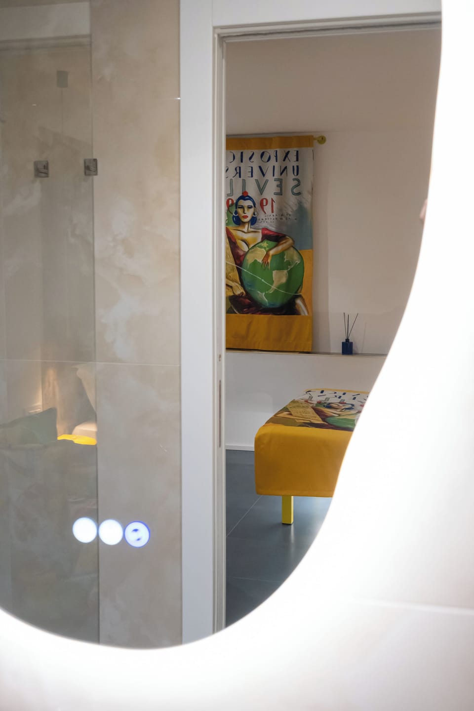 Double Room | Bathroom | Shower, hair dryer, bidet, towels