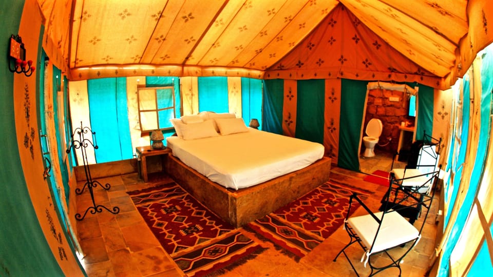 Deluxe Tent, 1 Bedroom | Premium bedding, iron/ironing board, rollaway beds, bed sheets