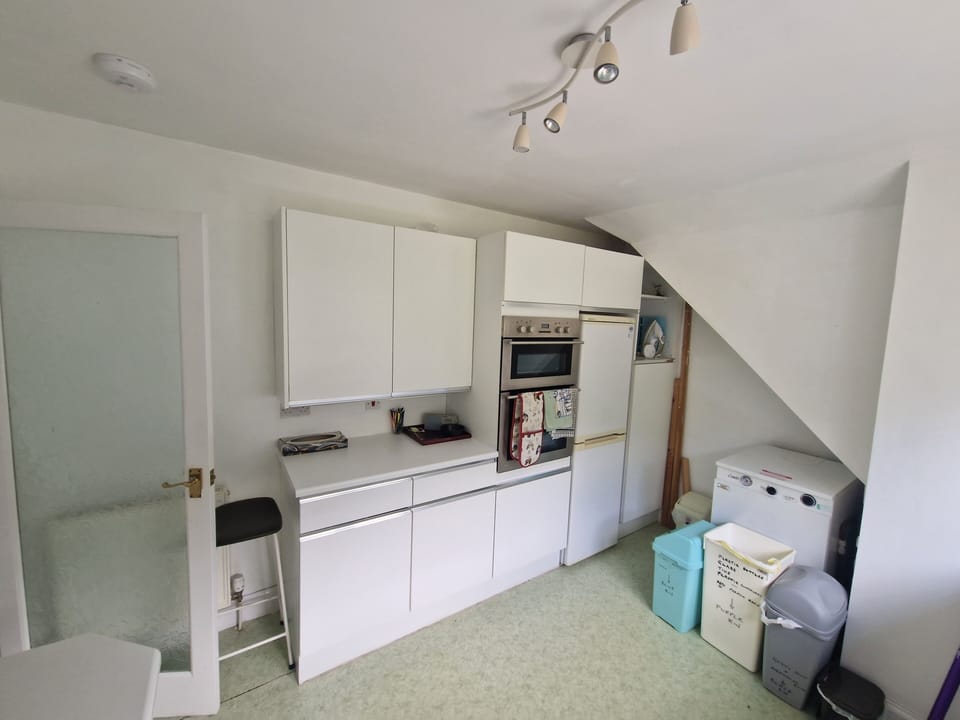 Traditional Apartment, 3 Bedrooms, Sea View, Beachfront | Private kitchen | Coffee/tea maker, electric kettle, dining tables