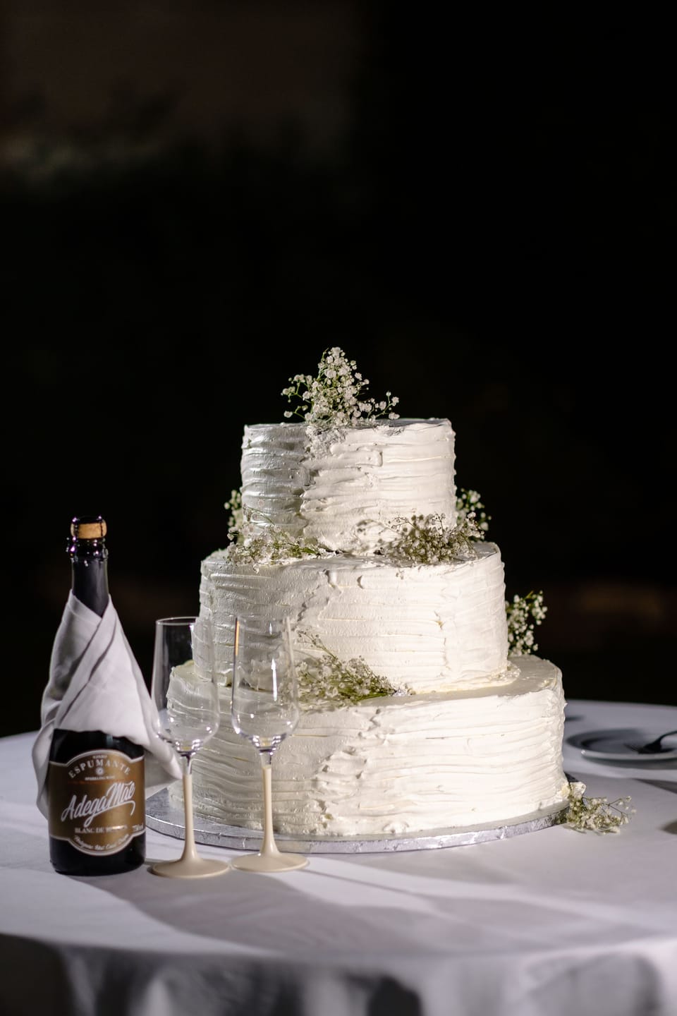 Outdoor wedding area