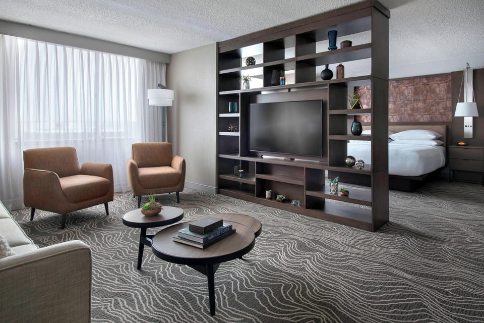 In-room safe, desk, laptop workspace, blackout drapes