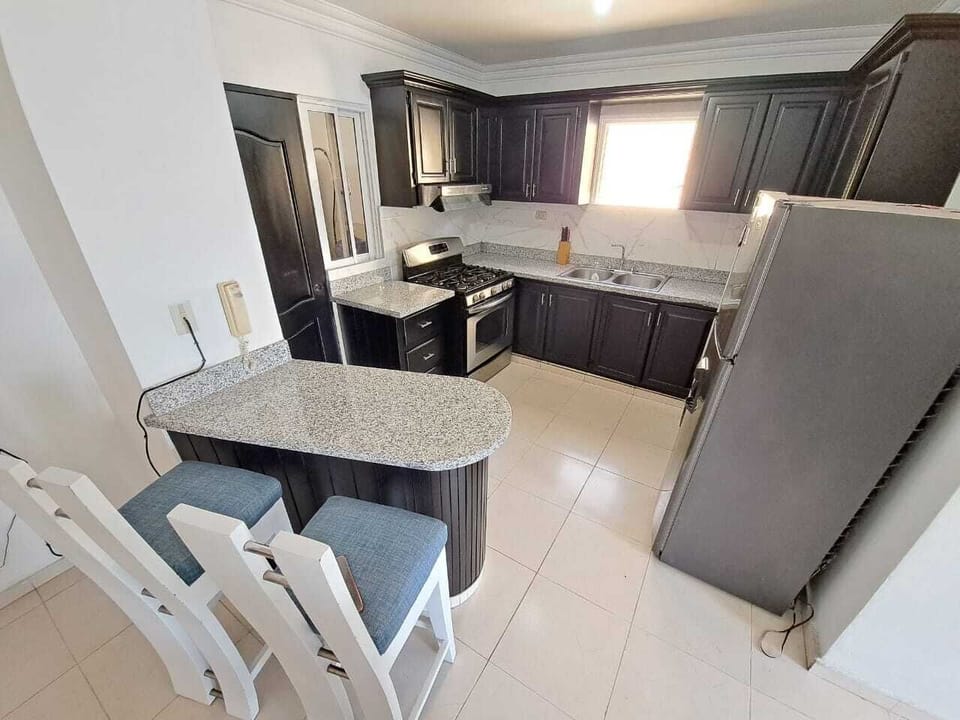 Comfort Apartment, Balcony, City View | Private kitchen | Full-size fridge, oven, stovetop, coffee/tea maker