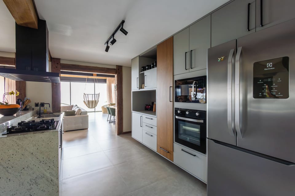 Villa | Private kitchen | Full-size fridge, microwave, stovetop, espresso maker