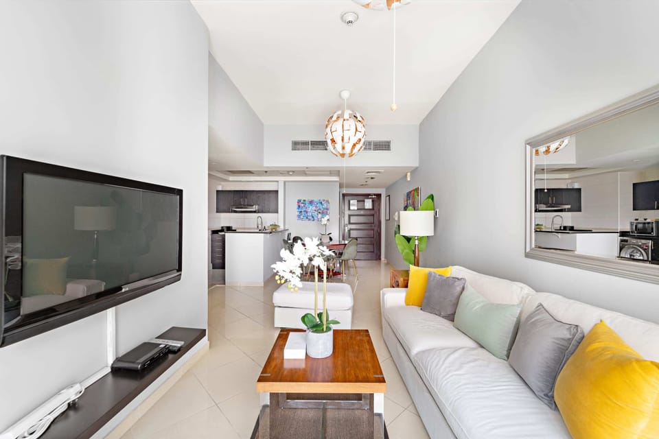 Classic Apartment | Living area | 50-inch Smart TV with digital channels