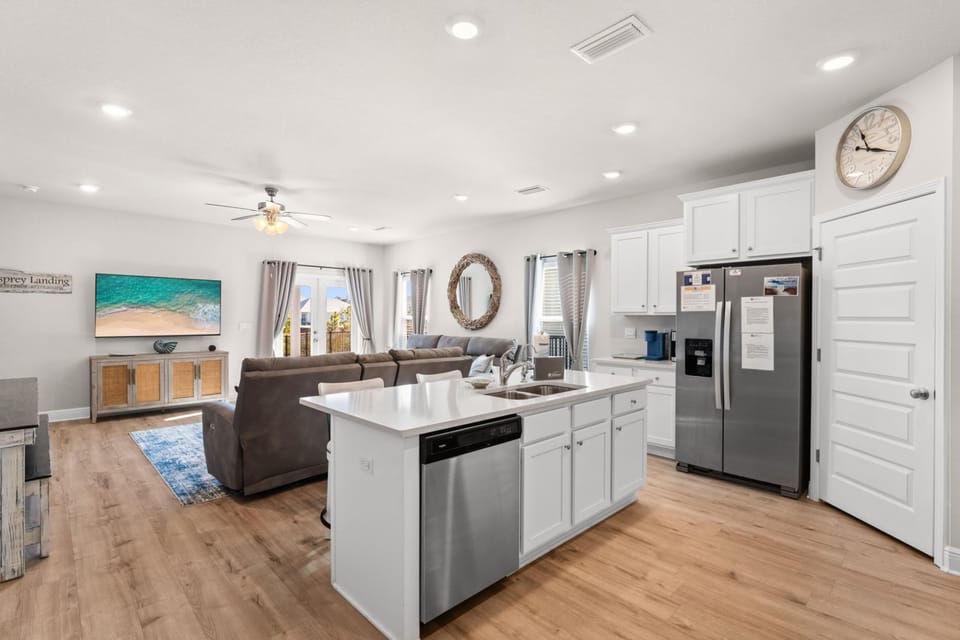 Pet Friendly Beach House - Osprey Landing | Private kitchen | Coffee/tea maker, full-size fridge, microwave, oven