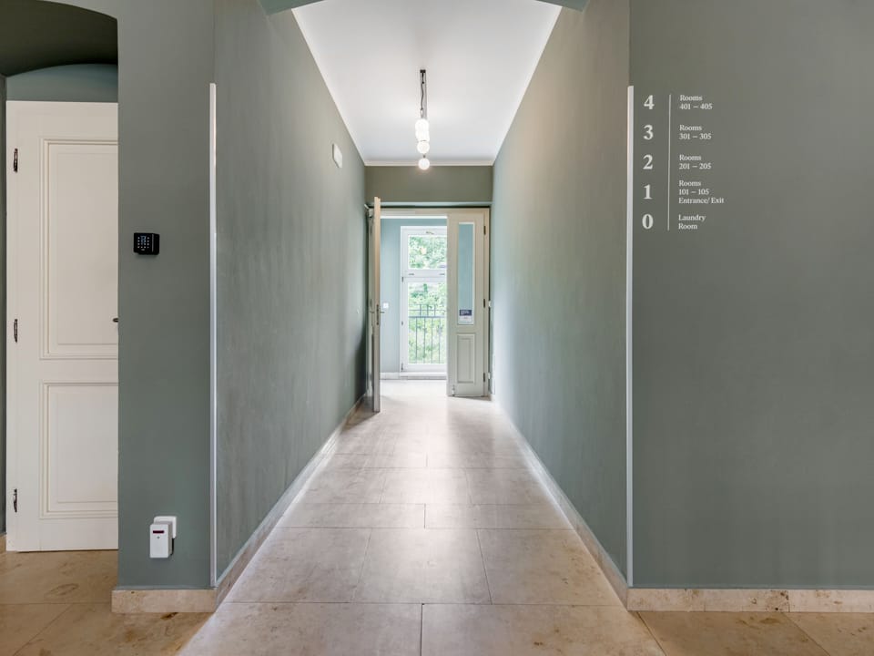 Interior entrance
