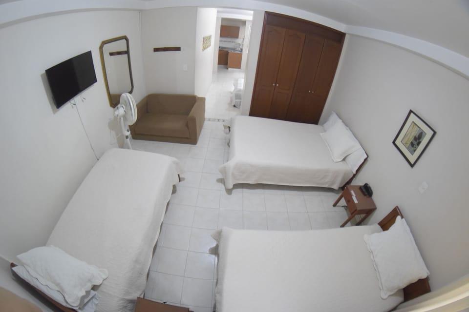 Apartment 1 Bedroom 5 Guests | 1 bedroom, desk, blackout drapes, iron/ironing board