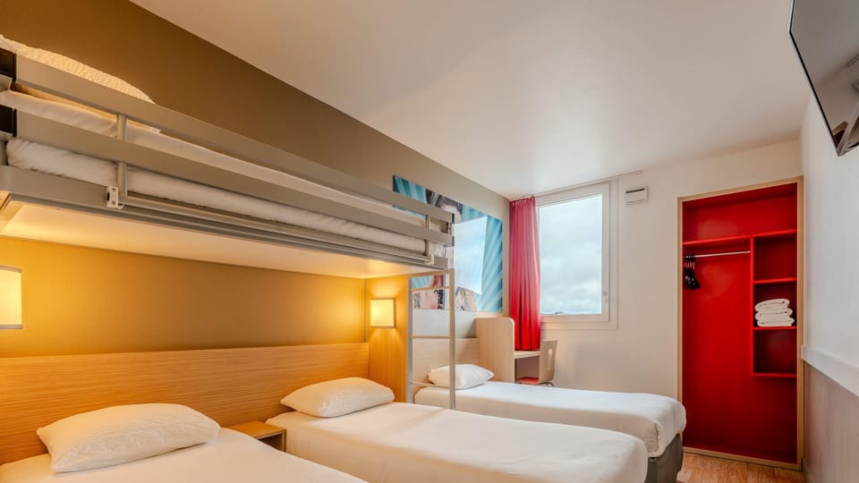 Standard Room, Multiple Beds | Premium bedding, desk, laptop workspace, blackout drapes