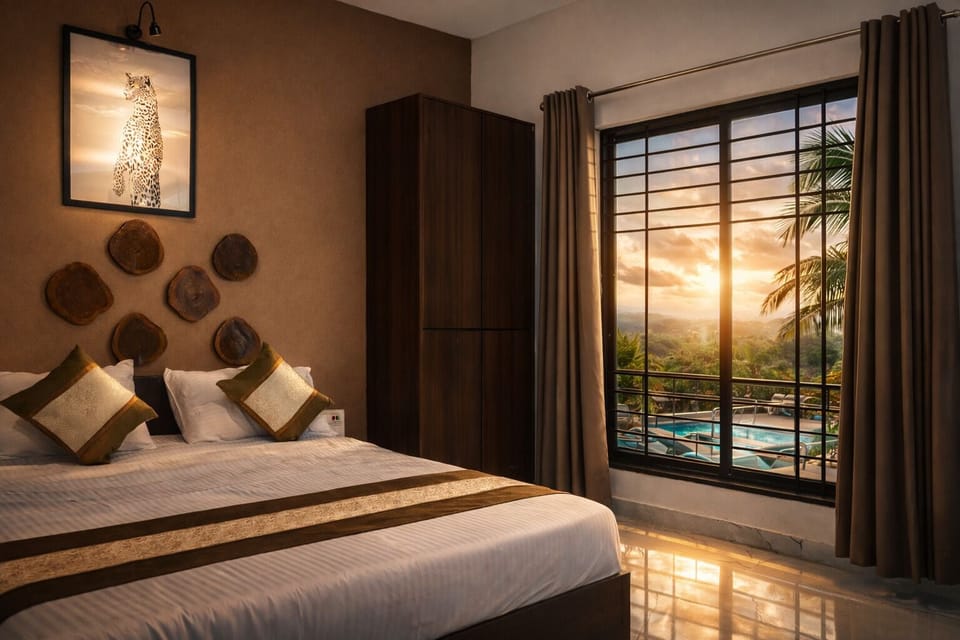 Deluxe Double Room, Balcony | Desk, blackout drapes, free WiFi, bed sheets