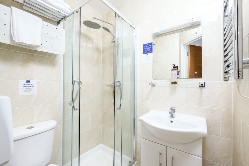 Double Room | Bathroom | Towels, soap, shampoo, toilet paper