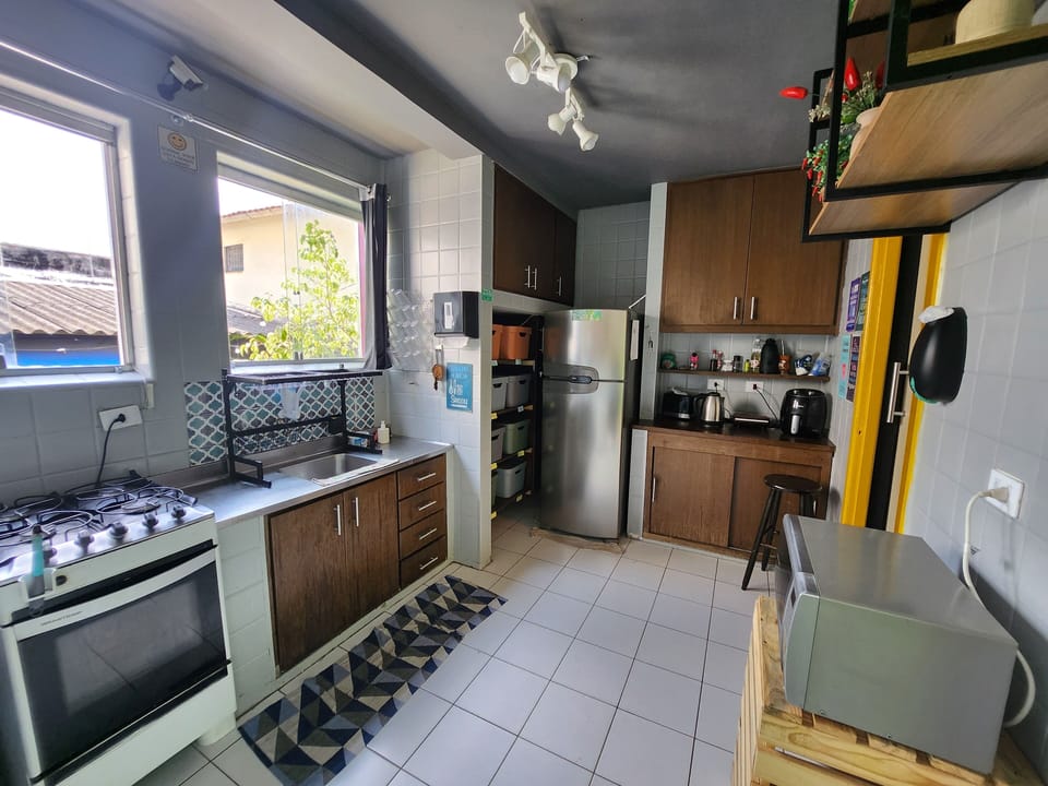Shared fridge, microwave