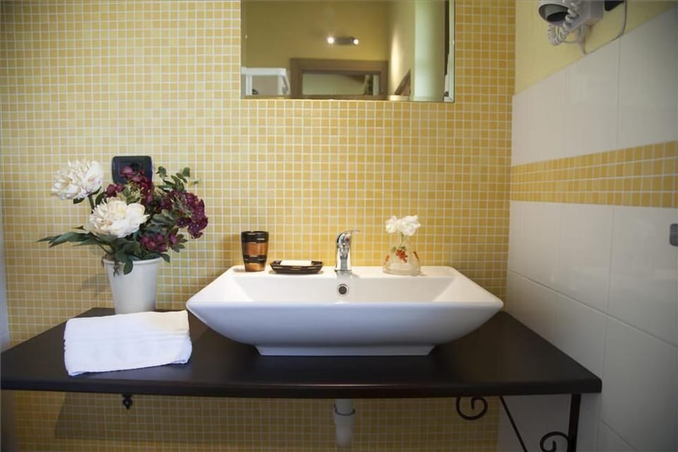 Double Room, Terrace | Bathroom sink