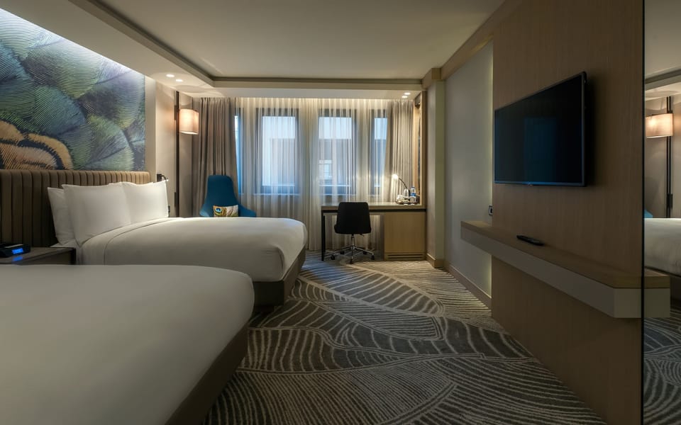 Room, 2 Queen Beds, Accessible | Premium bedding, down comforters, Select Comfort beds, minibar