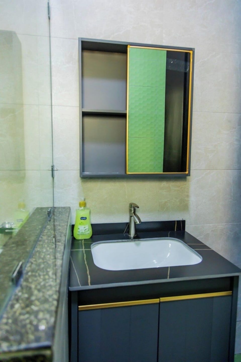 Economy Apartment, City View | Bathroom | Shower, towels, soap, shampoo