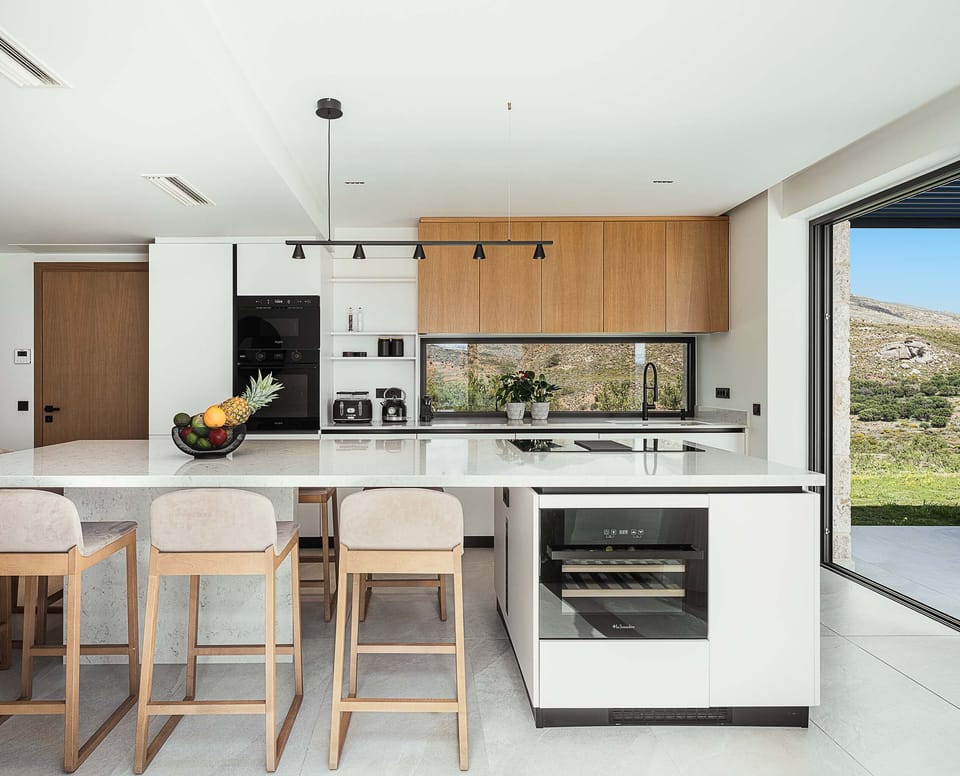 Exclusive Villa, 4 Bedrooms, Private Pool, Sea View | Private kitchen | Full-size fridge, microwave, oven, stovetop