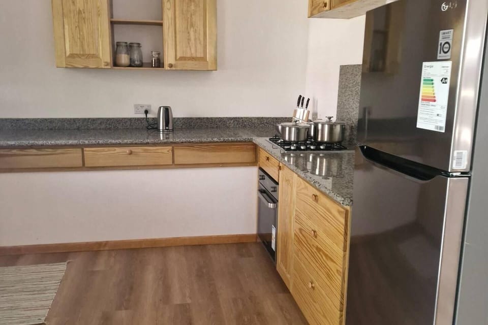 Apartment | Private kitchen | Fridge, microwave, oven, stovetop