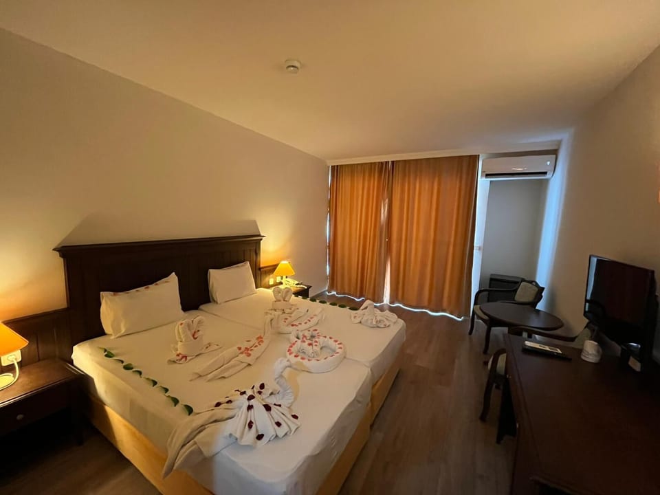 Blackout drapes, soundproofing, WiFi (surcharge), bed sheets