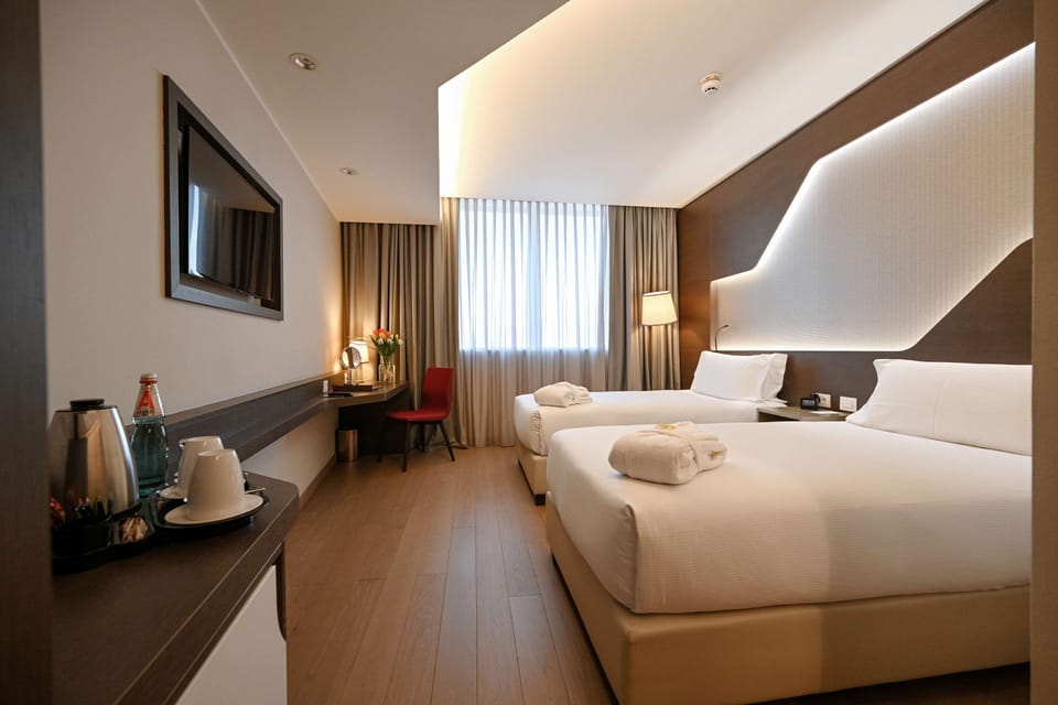 In-room safe, desk, soundproofing, free cribs/infant beds