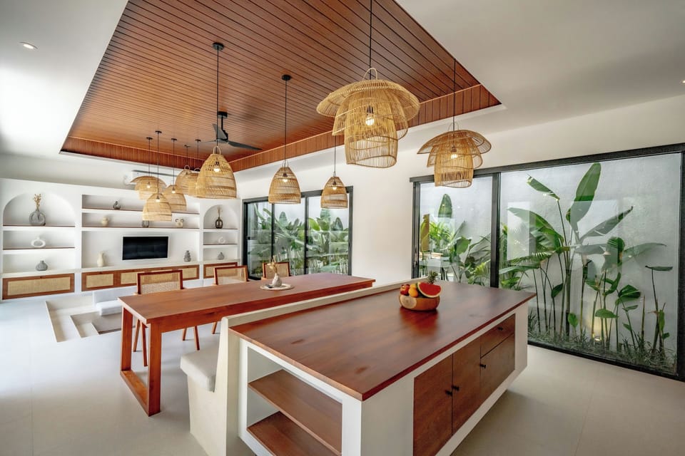Exclusive Villa, Patio, Pool View | Private kitchen | Coffee/tea maker, electric kettle, toaster