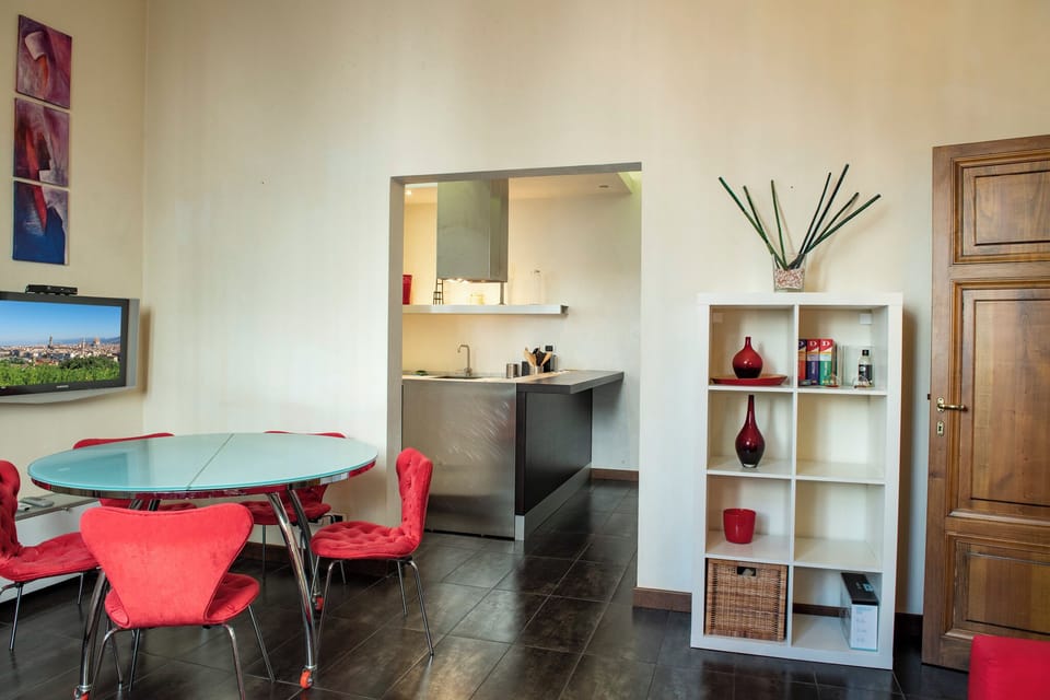 Apartment | Living area | 24-inch flat-screen TV with digital channels