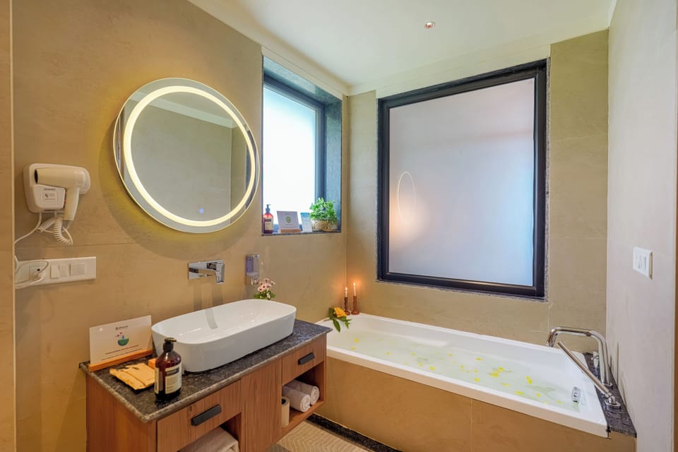 Luxury Cottage | Bathroom | Designer toiletries, slippers, towels, shampoo