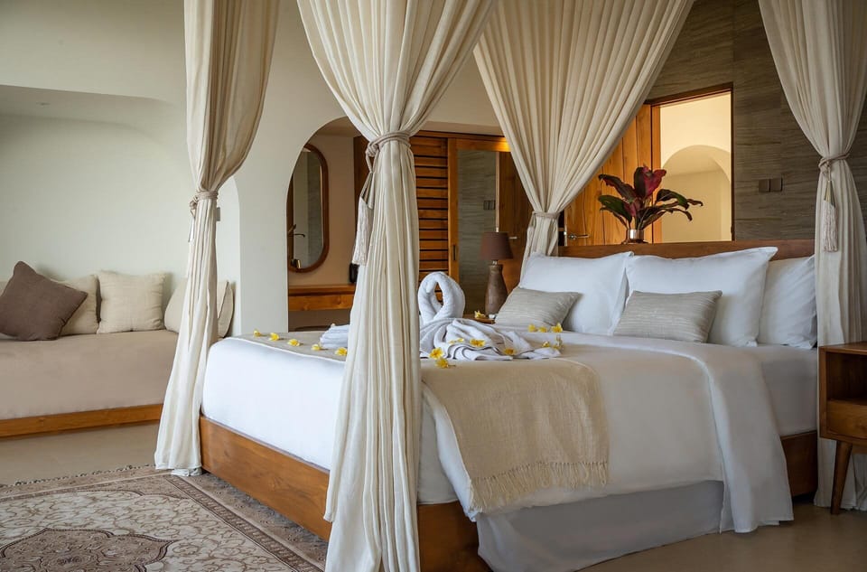Deluxe Triple Room, Ocean View | Desk, laptop workspace, free WiFi