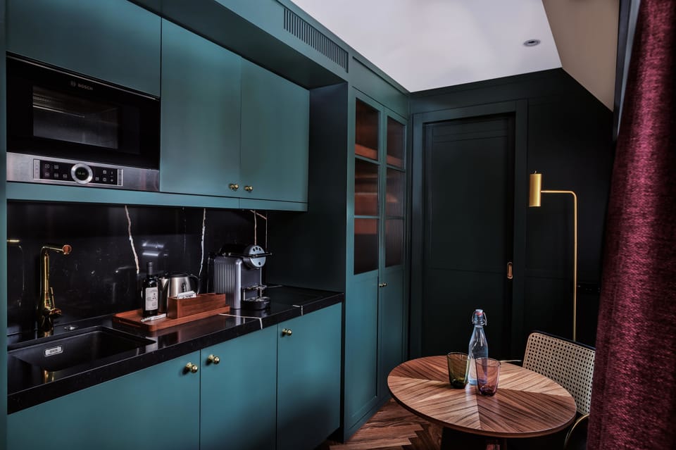 Deluxe Double Room, 1 King Bed (Grand) | Private kitchen | Espresso maker, coffee/tea maker, fridge, electric kettle