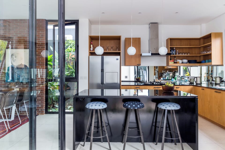Deluxe Villa, 4 Bedrooms, Private Pool | Private kitchen | Fridge, microwave, oven, stovetop
