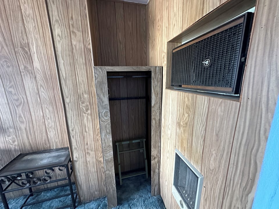Desk, laptop workspace, blackout drapes, WiFi (free)