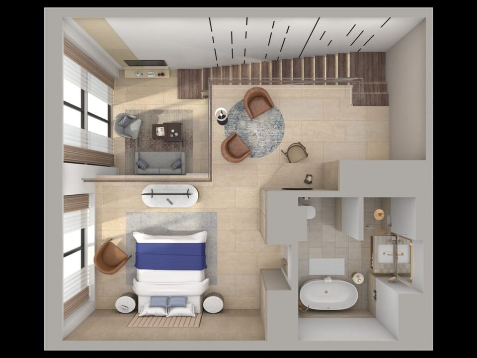 Suite (Duplex) | Hypo-allergenic bedding available, minibar (free items), in-room safe