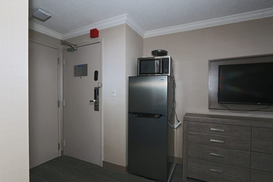 Deluxe Apartment, City View | Microwave