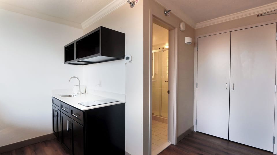 Deluxe Apartment, City View | Private kitchen | Microwave, stovetop, dishwasher, coffee/tea maker