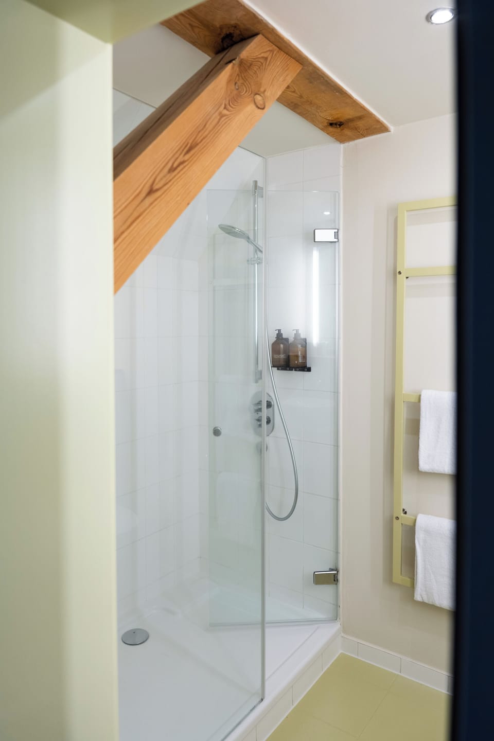 Gallery Double Room | Bathroom | Shower, hair dryer, bathrobes, towels