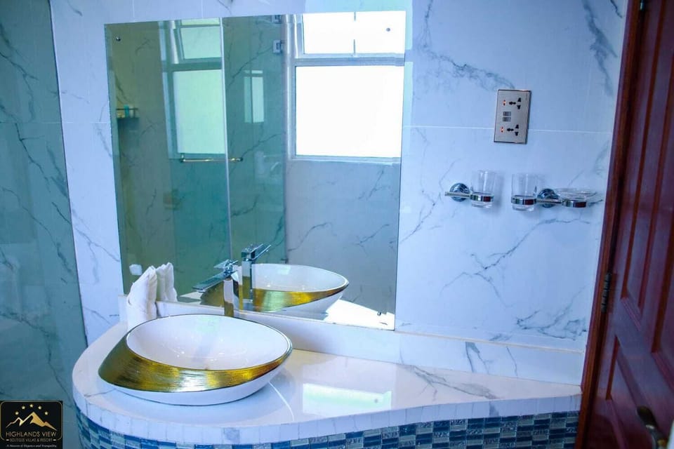 Shower, free toiletries, hair dryer, soap