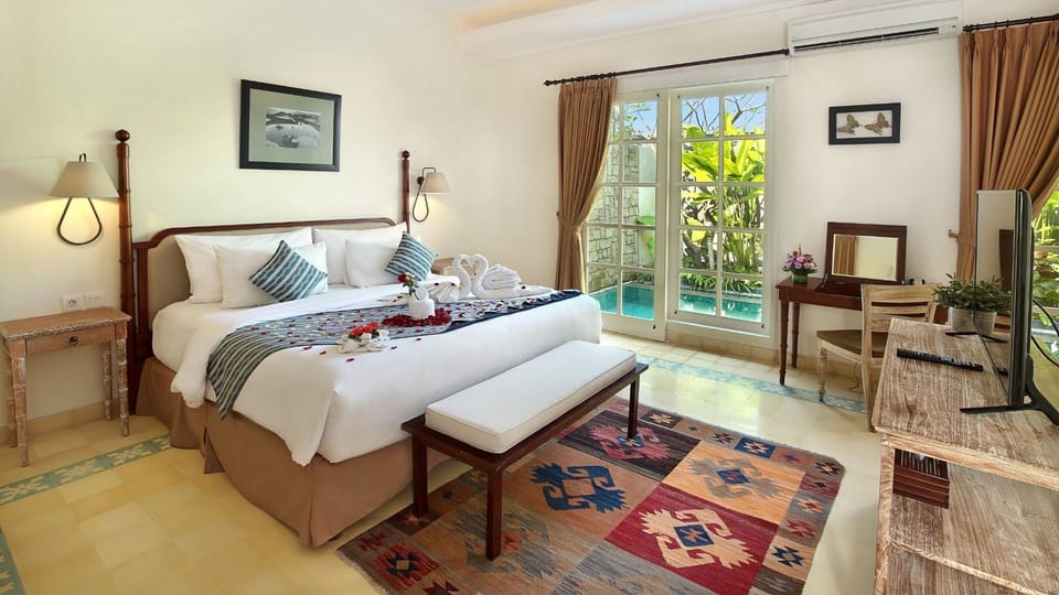 One Bedroom Private Pool Villa | Premium bedding, pillowtop beds, in-room safe, individually decorated