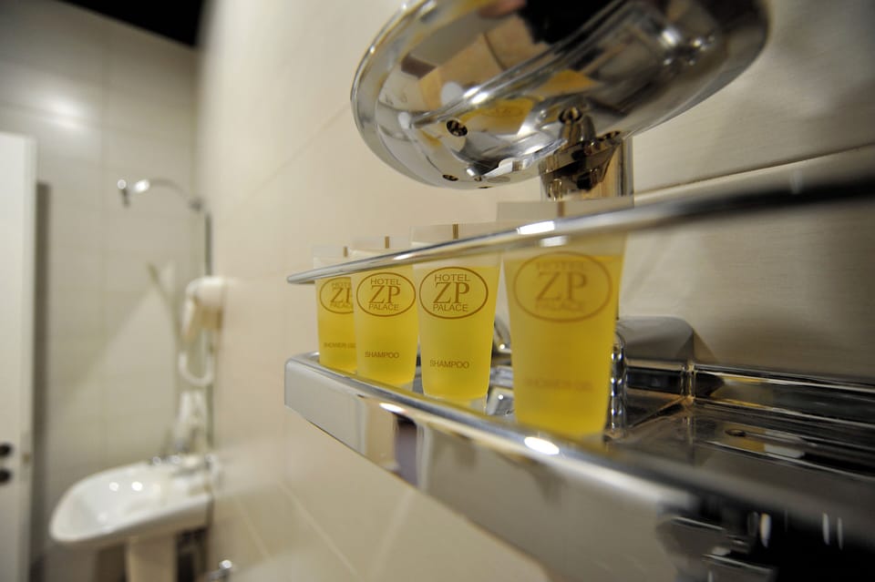 Standard Double Room, City View | Bathroom | Shower, hair dryer, slippers, towels