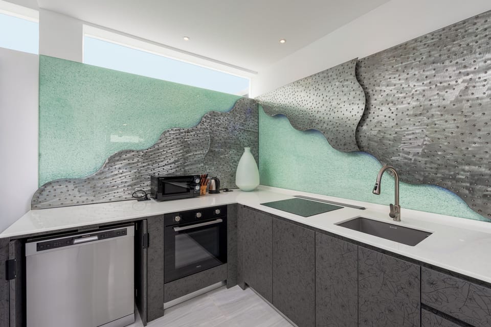 Luxury Villa, Pool View | Private kitchen | Electric kettle, paper towels